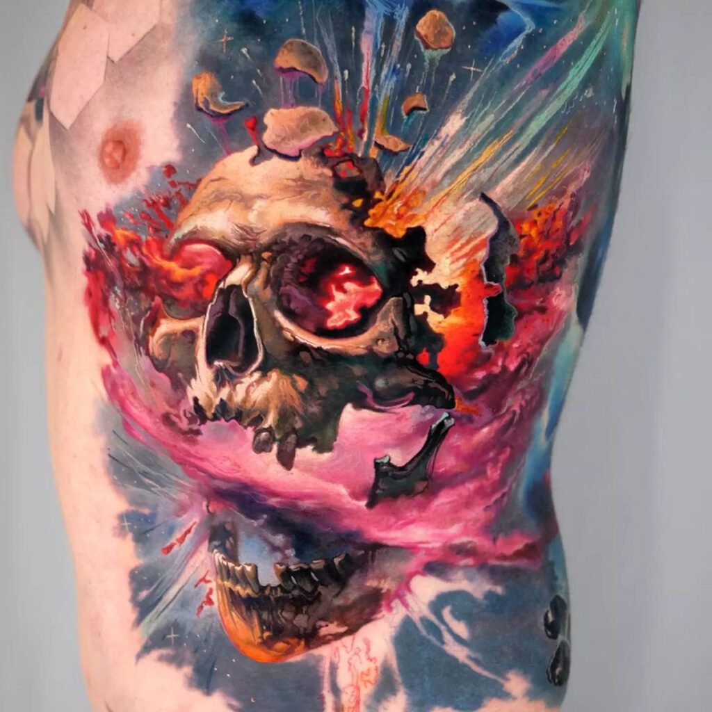 Space Skull Explosion